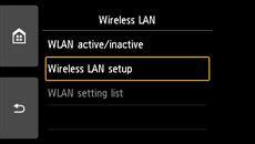 Starting Easy Wireless connect on the TS9020.